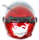 Отворена Каска за Скутер и Градски Мотор- Червена (M/L 57-60 cm) М/L 57-60 см С Код МО 450 - Image 4